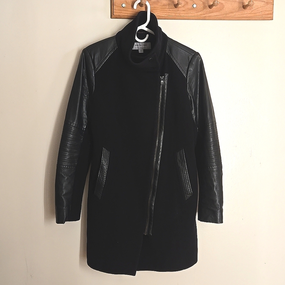 Marc New York Ladies' Long Wool Jacket-Black